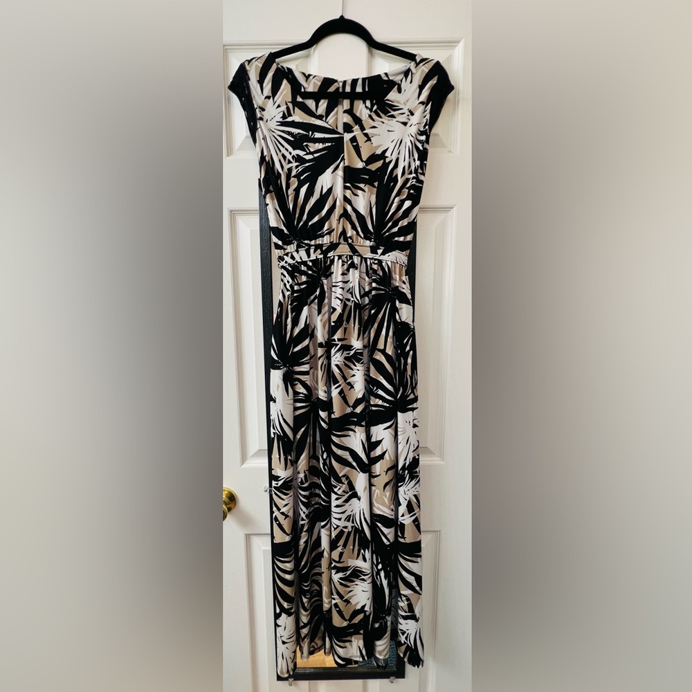 XL embroidered lace cap sleeve maxi